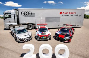 Audi produce 200 unidades del Audi R8 LMS